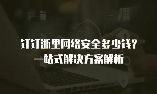 钉钉浙里网络安全多少钱？一站式解决方案解析