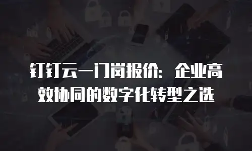 钉钉云一门岗报价：企业高效协同的数字化转型之选