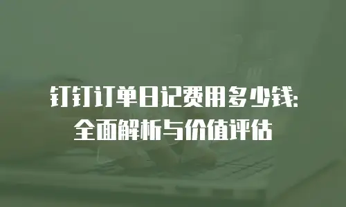 钉钉订单日记费用多少钱：全面解析与价值评估