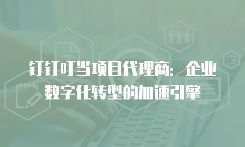 钉钉叮当项目代理商：企业数字化转型的加速引擎