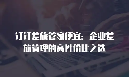 钉钉差旅管家便宜：企业差旅管理的高性价比之选