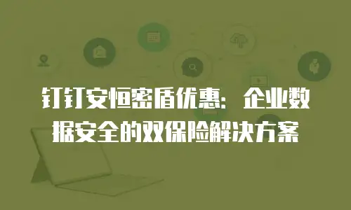 钉钉安恒密盾优惠：企业数据安全的双保险解决方案