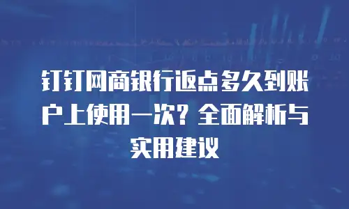 钉钉网商银行返点多久到账户上使用一次？全面解析与实用建议