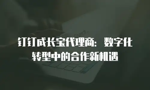 钉钉成长宝代理商：数字化转型中的合作新机遇