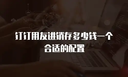 钉钉用友进销存多少钱一个合适的配置