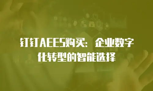 钉钉AEES购买：企业数字化转型的智能选择