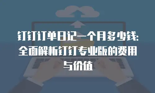 钉钉订单日记一个月多少钱：全面解析钉钉专业版的费用与价值