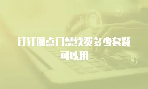 钉钉魔点门禁续费多少套餐可以用