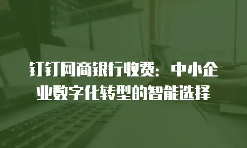 钉钉网商银行收费：中小企业数字化转型的智能选择