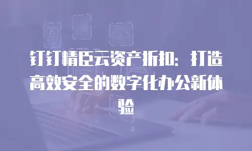 钉钉精臣云资产折扣：打造高效安全的数字化办公新体验