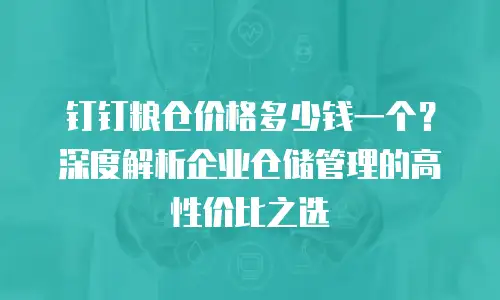 钉钉粮仓价格多少钱一个？深度解析企业仓储管理的高性价比之选