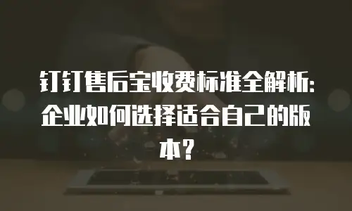 钉钉售后宝收费标准全解析：企业如何选择适合自己的版本？