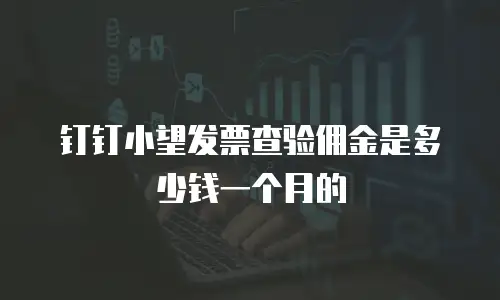钉钉小望发票查验佣金是多少钱一个月的