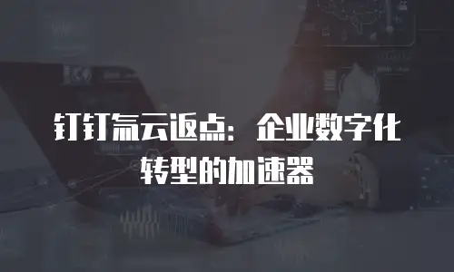 钉钉氚云返点：企业数字化转型的加速器