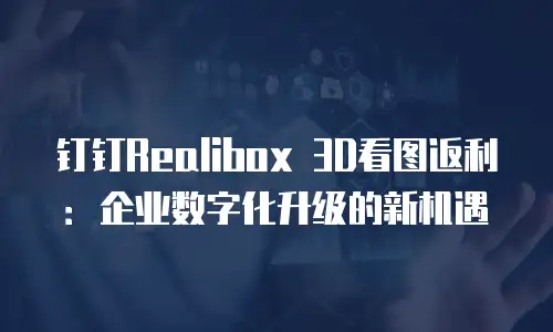 钉钉Realibox 3D看图返利：企业数字化升级的新机遇