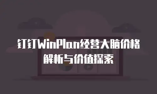 钉钉WinPlan经营大脑价格解析与价值探索