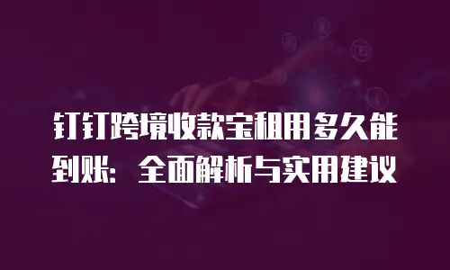 钉钉跨境收款宝租用多久能到账：全面解析与实用建议