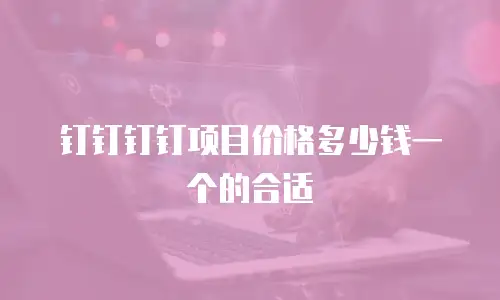 钉钉钉钉项目价格多少钱一个的合适