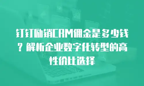 钉钉励销CRM佣金是多少钱？解析企业数字化转型的高性价比选择
