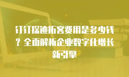 钉钉探迹拓客费用是多少钱？全面解析企业数字化增长新引擎