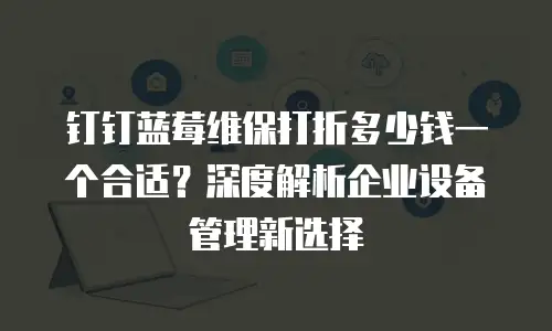 钉钉蓝莓维保打折多少钱一个合适？深度解析企业设备管理新选择