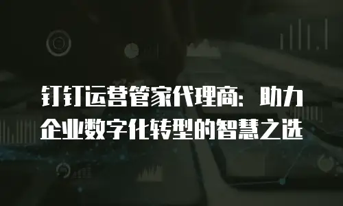 钉钉运营管家代理商：助力企业数字化转型的智慧之选