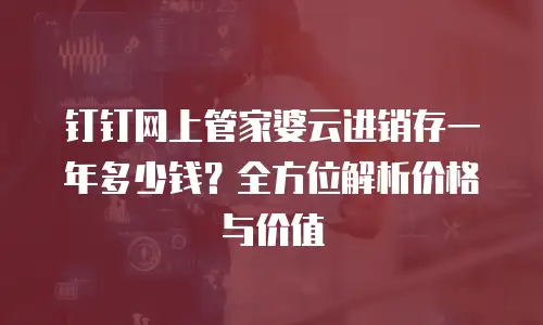 钉钉网上管家婆云进销存一年多少钱？全方位解析价格与价值