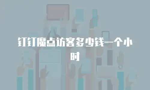 钉钉魔点访客多少钱一个小时