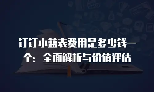 钉钉小蓝表费用是多少钱一个：全面解析与价值评估