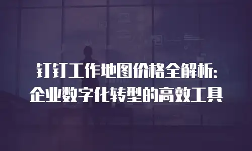 钉钉工作地图价格全解析：企业数字化转型的高效工具