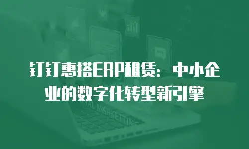 钉钉惠搭ERP租赁：中小企业的数字化转型新引擎
