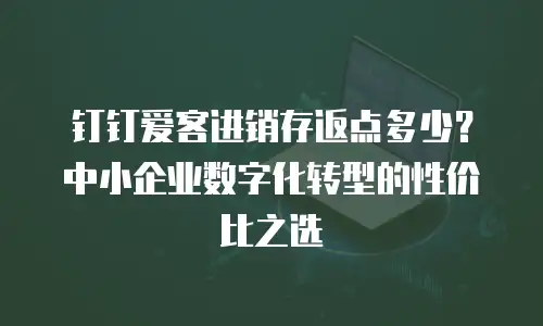 钉钉爱客进销存返点多少？中小企业数字化转型的性价比之选