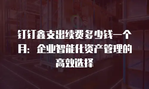 钉钉鑫支出续费多少钱一个月：企业智能化资产管理的高效选择