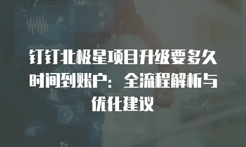 钉钉北极星项目升级要多久时间到账户：全流程解析与优化建议