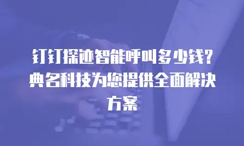 钉钉探迹智能呼叫多少钱？典名科技为您提供全面解决方案