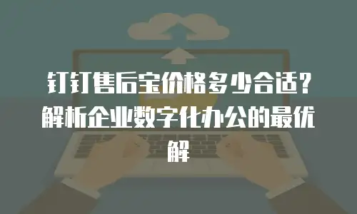 钉钉售后宝价格多少合适？解析企业数字化办公的最优解