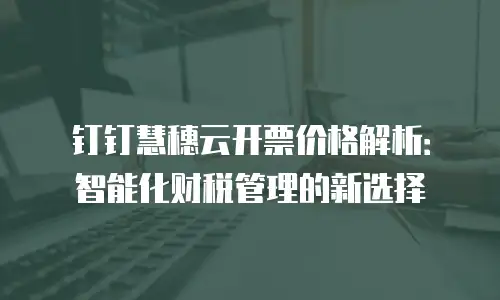 钉钉慧穗云开票价格解析：智能化财税管理的新选择