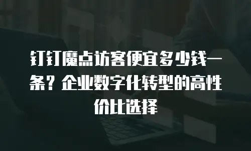 钉钉魔点访客便宜多少钱一条？企业数字化转型的高性价比选择