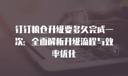 钉钉粮仓升级要多久完成一次：全面解析升级流程与效率优化
