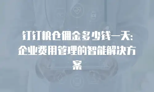 钉钉粮仓佣金多少钱一天：企业费用管理的智能解决方案