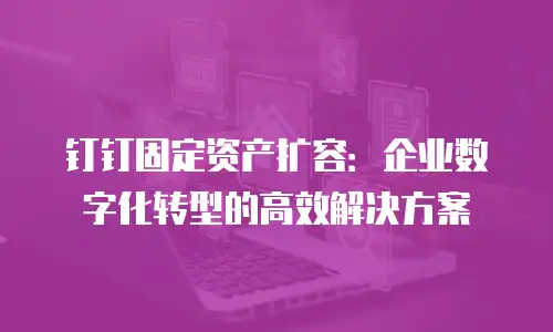 钉钉固定资产扩容：企业数字化转型的高效解决方案