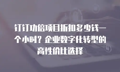 钉钉功倍项目折扣多少钱一个小时？企业数字化转型的高性价比选择