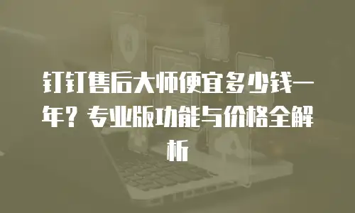 钉钉售后大师便宜多少钱一年？专业版功能与价格全解析