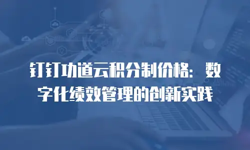钉钉功道云积分制价格：数字化绩效管理的创新实践