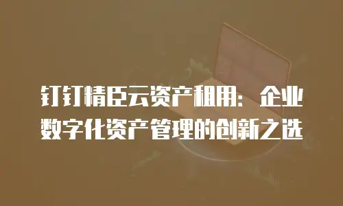 钉钉精臣云资产租用：企业数字化资产管理的创新之选