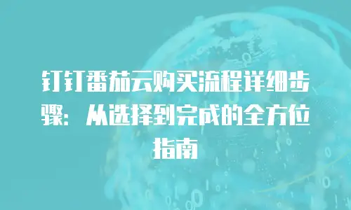 钉钉番茄云购买流程详细步骤：从选择到完成的全方位指南