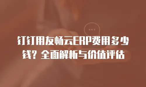 钉钉用友畅云ERP费用多少钱？全面解析与价值评估