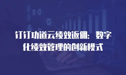 钉钉功道云绩效返佣：数字化绩效管理的创新模式