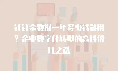 钉钉金数据一年多少钱能用？企业数字化转型的高性价比之选