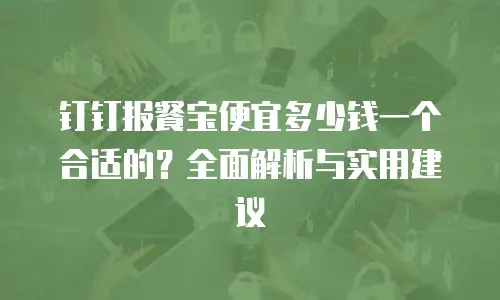 钉钉报餐宝便宜多少钱一个合适的？全面解析与实用建议